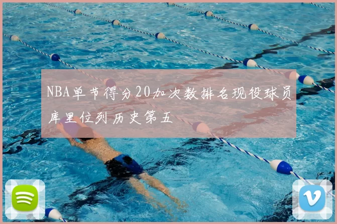 NBA单节得分20加次数排名现役球员库里位列历史第五